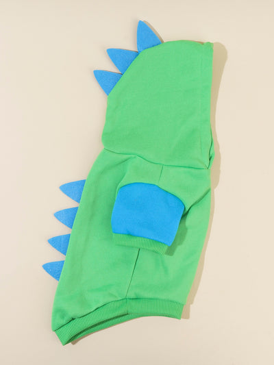 Roar-tastic Dinosaur Design Pet Hoodie for Dogs and Cats: Perfect for Cold Weather Comfort