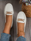 Leopard Print Rhinestone Loafer Moccasins: Comfort and Style in One