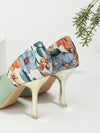 Mint Green Floral Print Point Toe Pumps: Elevate Your Style with Fashionable High Heel Shoes for Women