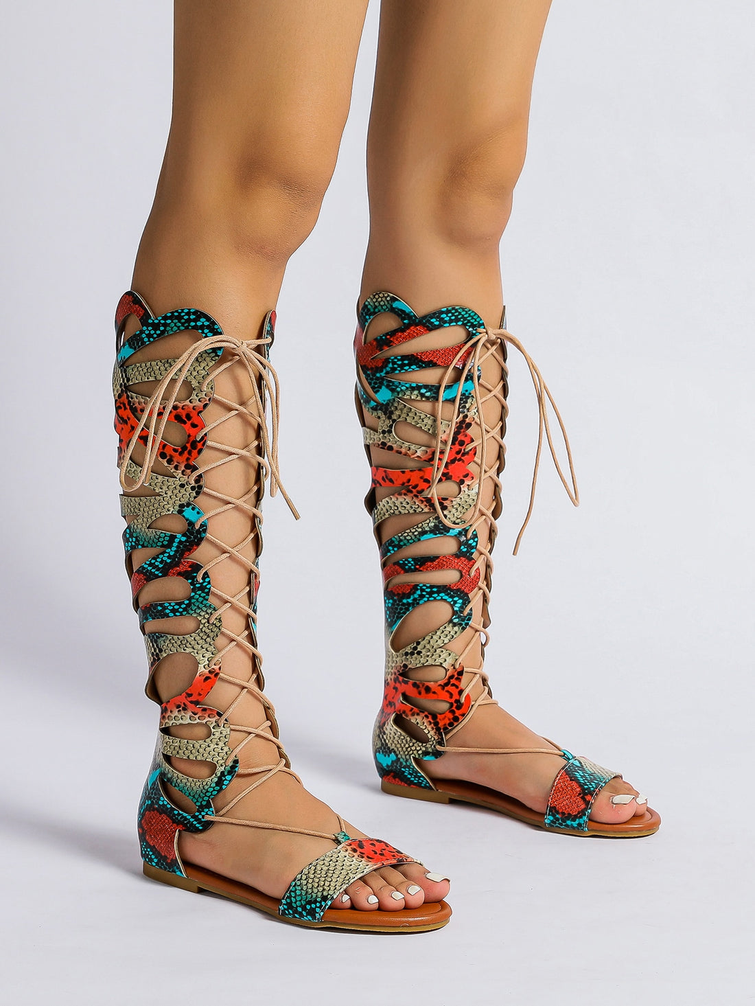 Step out in wild style with our Wild Side sandals! These chic and edgy <a href="https://canaryhouze.com/collections/women-canvas-shoes" target="_blank" rel="noopener">sandals</a> feature a snakeskin embossed design and a unique hollow-out lace-up front. Perfect for making a statement and adding a touch of daring to your wardrobe. Get ready to turn heads and unleash your inner fashionista!