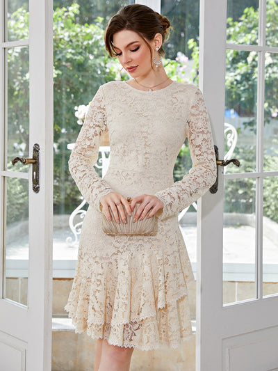 Indulge in elegance with our Chic and Stylish Lace <a href="https://canaryhouze.com/collections/women-dresses" target="_blank" rel="noopener">Dress</a>. Featuring a zip-back and layered hem, this dress exudes sophistication and class. Crafted with delicate lace, it offers a timeless and feminine look. Perfect for any occasion, elevate your style with this must-have dress.