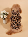 Wild Style: Leopard Print Pet Hoodie with Ears