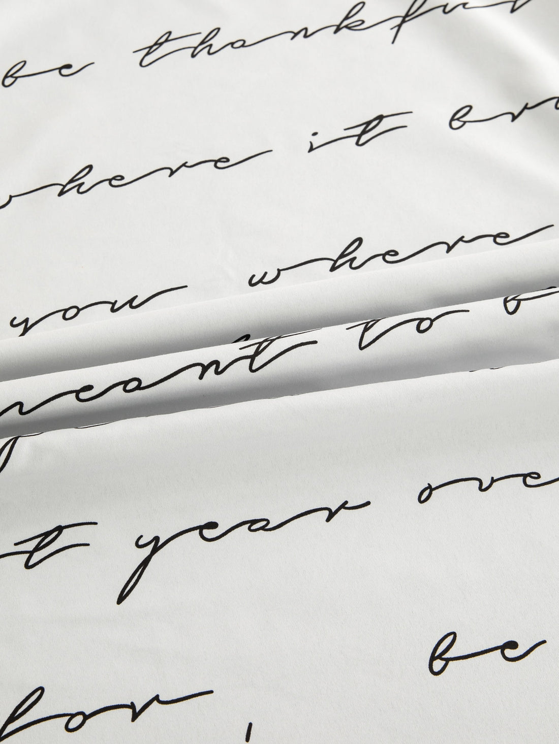 Cozy Chic: 3pc Personality English Letter Print Pillowcase and Duvet Cover Set - Bedroom & Guest Room Decoration(1*Duvet Cover   2*Pillowcases, Without Core)