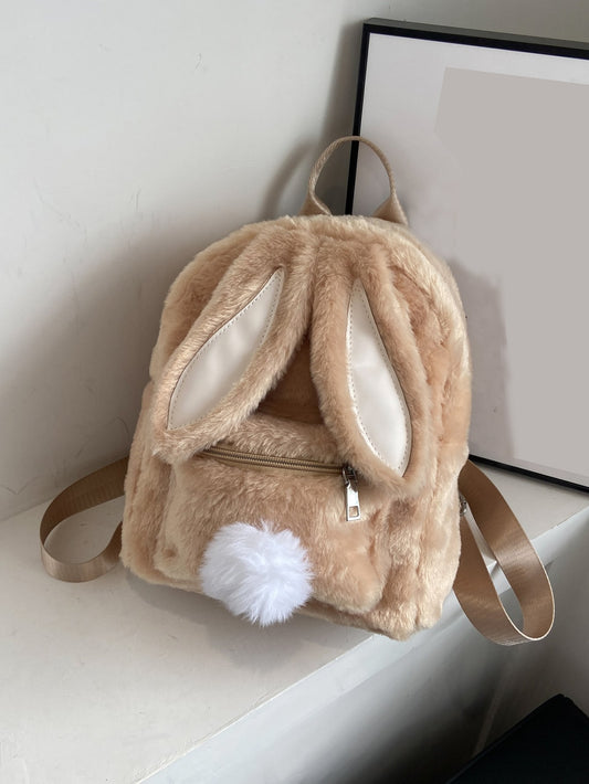 Elevate your style with the Cartoon Ear Fluffy Classic Backpack. This playful accessory adds a charming touch to any look. The cartoon ear design adds a fun and unique element, while the fluffy material adds a touch of softness. Perfect for adding a whimsical touch to your wardrobe.