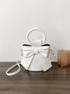 Chic Mini Bow Decor Top Ring Bucket Bag - Perfect for Any Occasion!