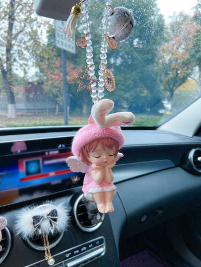 Adorable Cartoon Girl Car Hanging Ornament: Adding Whimsy to Your Ride