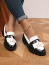 Chic and Stylish: Minimalist Fringe Decor Loafer Flats for Women