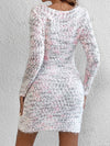 Essence of Elegance: Space Dye Bodycon Sweater Dress