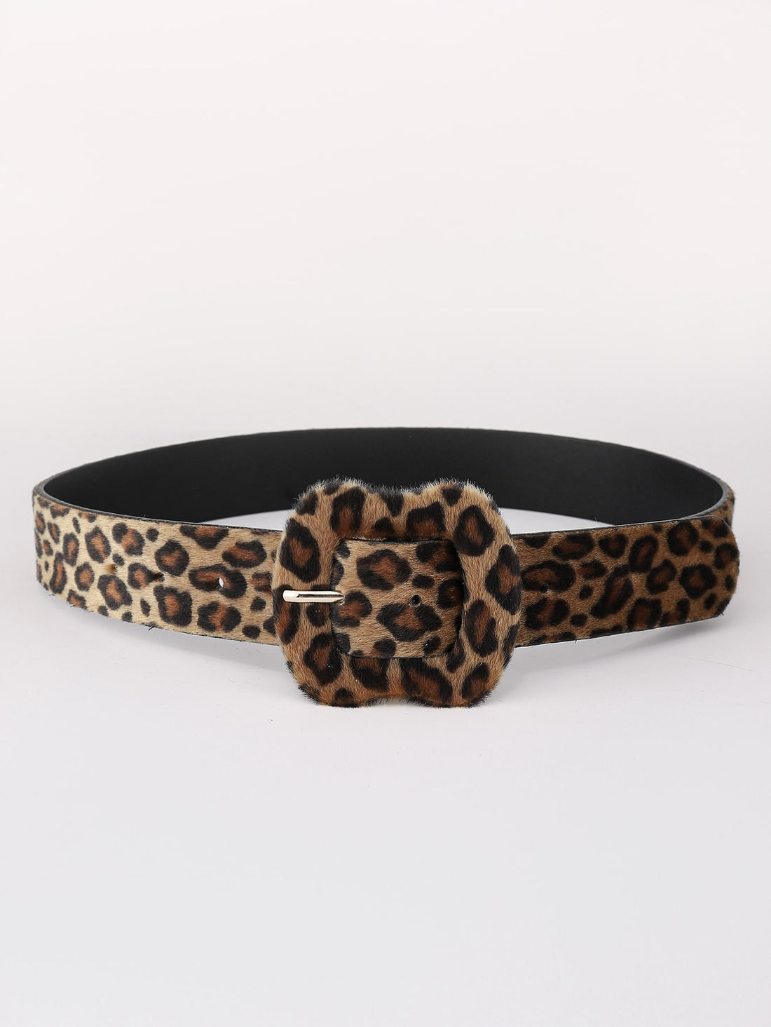 Get effortlessly stylish with our Chic Leopard Print Belt. The trendy accessory adds a touch of sophistication to any outfit. Made with high-quality materials, it's both fashionable and durable. Enhance your style with this must-have addition to your wardrobe.