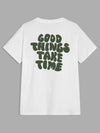 Make a Statement in Style White Men's Slogan Graphic Tee