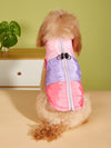 Stay Warm and Stylish with Our Color Block Padded Dog Vest for Outdoor Skiing in Autumn and Winter