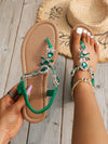 Radiant Rhinestone Party Sandals: Summer Color Fun for Women