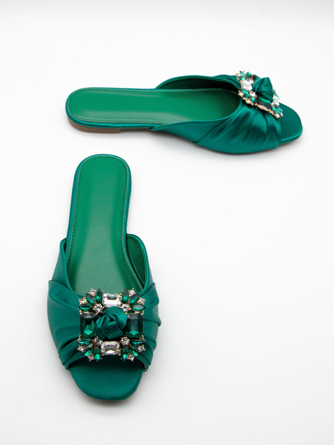 Sparkling Knot Satin Sandals: The Ultimate Glamorous Peep Toe Style