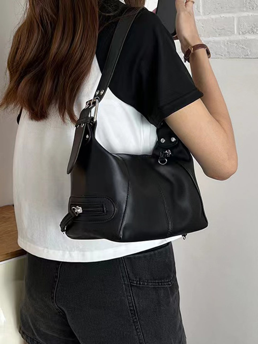This versatile hobo bag for women is an ideal choice for the office, college, and travel. With its lightweight design, it is comfortable to carry around all day. The chic style adds a touch of sophistication to any outfit. Stay organized and fashionable with this must-have accessory.