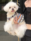 Chic Geometric Pattern Pet Sweater: Keep Your Furry Friend Warm in Style