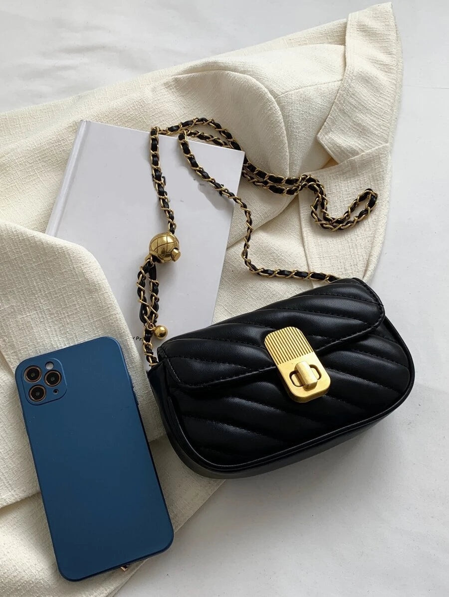 Elevate your everyday style with this gorgeous pink PU bag that's equal parts chic and versatile. Featuring eye-catching tonal stitching that adds dimension and a sleek adjustable chain strap, it's designed to transition seamlessly from casual outings to special occasions. The structured silhouette offers plenty of room for your essentials while maintaining that polished look you're after. Whether you're running errands, heading out on a date, or searching for the perfect gift, this bag delivers style and f