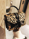 Leopard Print Chain Flap Square Bag: A Trendy Must-Have for Women on the Go