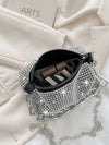 Sparkling Elegance: Exquisite Rhinestone-Studded Mini Bucket Bag for Glamorous Evenings