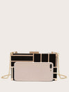 Sparkling Elegance: Two-Tone Glitter Mini Crossbody Bag for Glamorous Events