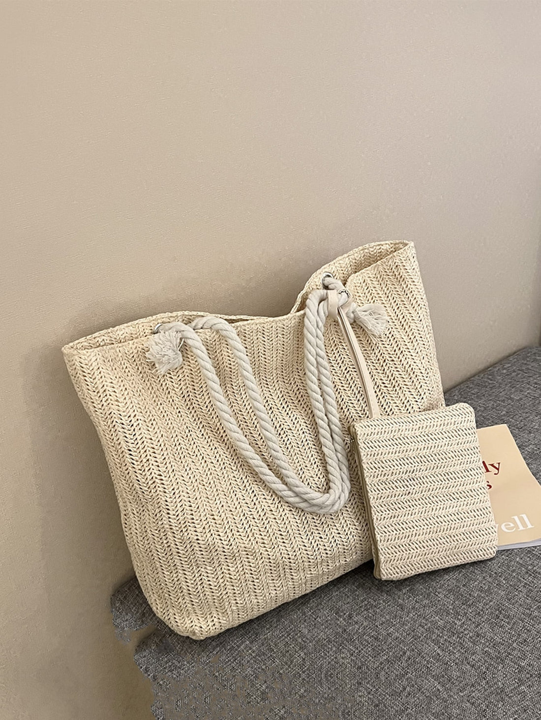 Introducing our Chic and Versatile Straw Bag Set for Teen Girls and Women on the Go! These stylish bags are perfect for college, outdoor adventures, and travel. Made from durable straw material, they offer a sleek and functional design that will elevate any outfit. Stay fashion-forward while staying organized on all your on-the-go adventures!