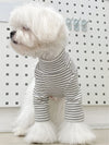 Adorable Striped Print Pet Tee for Your Stylish Furry Friend