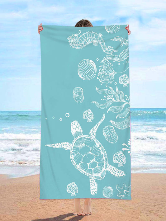 Upgrade your beach game with our Summer Must-Have: Turtle Pattern <a href="https://canaryhouze.com/collections/towels" target="_blank" rel="noopener">Beach Towel</a>, perfect for swimming and diving. This towel features a fun and vibrant turtle pattern, making it a stylish addition to your summer essentials. Its soft and absorbent material will keep you dry and comfortable, while its large size allows for versatile use. Don't miss out on this must-have for your beach adventures!