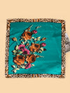 Elevate Your Style: Leopard Floral Print Bandana for a Chic Look on the Go