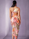 Summer Dream Tie-Dye One Shoulder Satin Dress