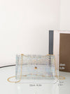 Chic & Versatile Clear Chain Square Bag – Perfect School & Travel Companion for Teen Girls!