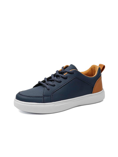 Stride in Style: Two-Tone Lace-up Casual Shoes for Sporty Outdoor Adventures