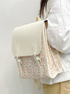 Stylish Floral Backpack for School, Travel, and Outings - Large Capacity, Laptop Compartment