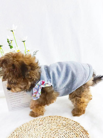 Floral Pet Tee - Fashionable and Functional for Your Furry Friend