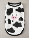 Stylish Cow Print Pet Tank: Fun, and Comfortable for Your Furry Friend