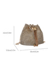 Sparkling Elegance: Glamorous Rhinestone Drawstring Mini Bucket Bag for Bridal & Evening Glam