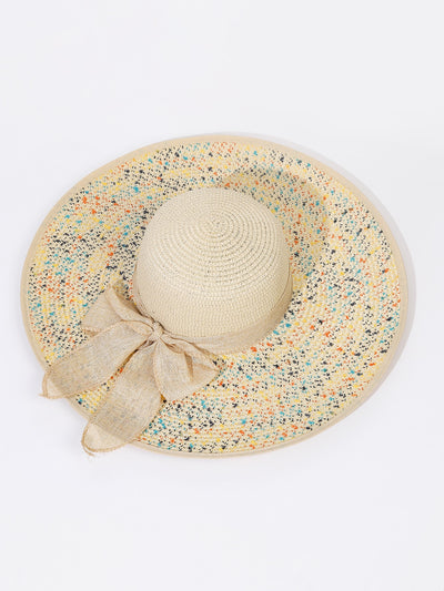 Chic Bow Decor Straw Hat: Stylish Sun Protection