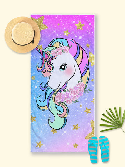 Magical Unicorn Beach Towel: Perfect for Swimming and Beach Travel!