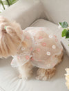 Chic and Stylish: Floral Embroidered Pet Dress