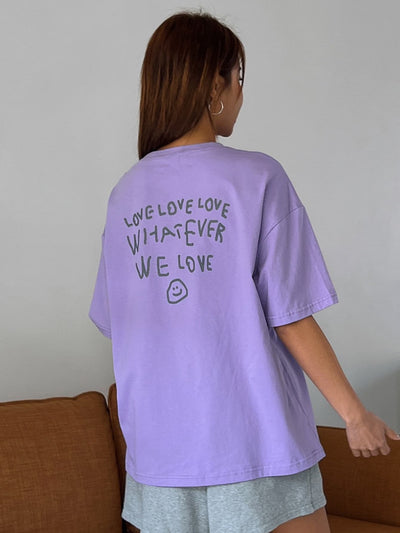 Empowerment in Print: Slogan Graphic Drop Shoulder Tee