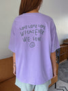 Empowerment in Print: Slogan Graphic Drop Shoulder Tee