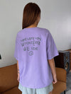 Empowerment in Print: Slogan Graphic Drop Shoulder Tee