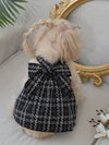 Adorable Plaid Pattern Bow Decor Pet Dress for Your Furry Friend