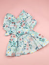 Pretty in Petals: Floral Print Pet Dress with Bow