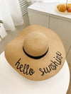 Boho Babe Straw Hat: Stay Stylish Outdoors with Letter Embroidery