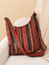 With a bohemian chic vintage design, this crossbody <a href="https://canaryhouze.com/collections/canvas-tote-bags?sort_by=created-descending" target="_blank" rel="noopener">bag</a> is the perfect accessory for school, work, and weekend adventures. Made with sturdy canvas, it is durable and stylish. Stay organized with multiple compartments, and travel comfortably with the adjustable strap.