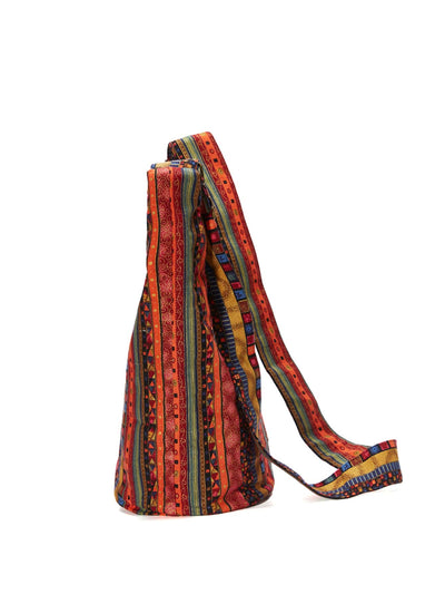 Bohemian Chic Vintage Canvas Crossbody Bag for Women - Ideal for School, Work, and Weekend Adventures