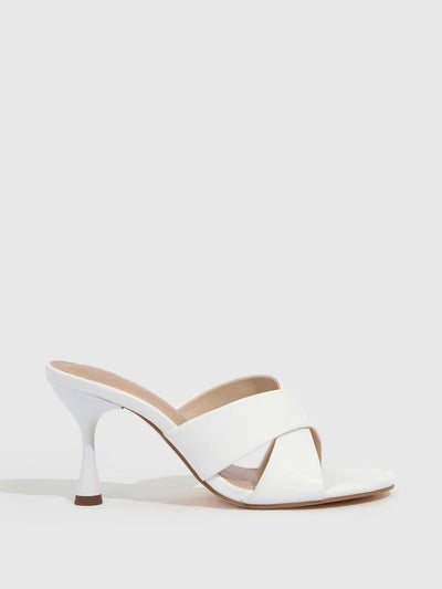 White Pyramid Heeled Sandals: Elevate Your Summer Style