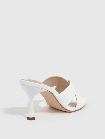 White Pyramid Heeled Sandals: Elevate Your Summer Style