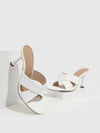 White Pyramid Heeled Sandals: Elevate Your Summer Style