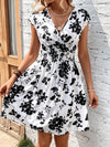 Blooming Beauty: Clasi Floral Print Surplice Neck Dress