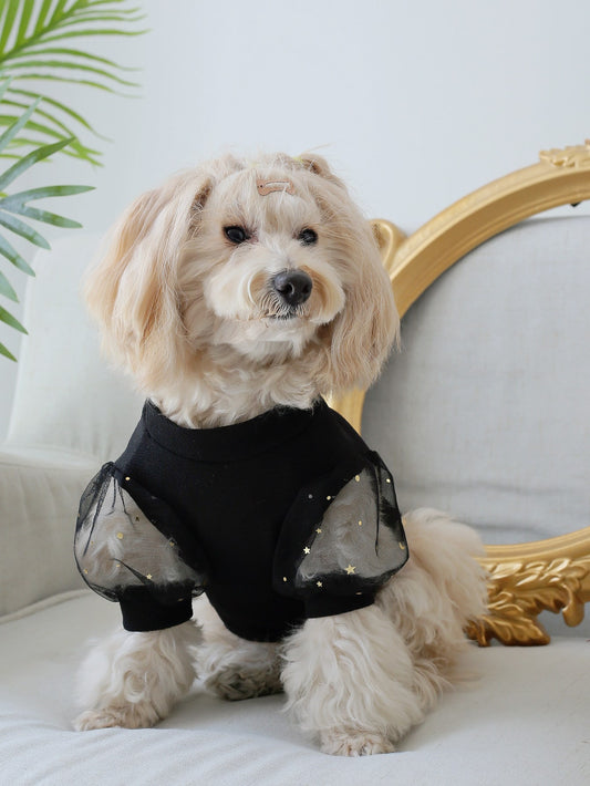 This Star Decor Pet Tee is a must-have for any wedding featuring cats and dogs. With its easy-wear design and shining star decorations, your furry friends will look stylish and ready to shine on your big day. Perfect for photo opportunities!